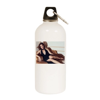 Tina Fey White Water Bottle With Carabiner