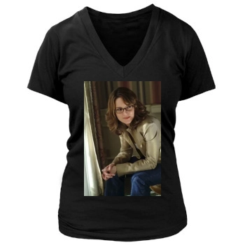 Tina Fey Women's Deep V-Neck TShirt