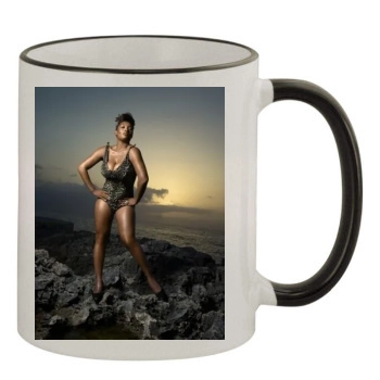 Toccara Jones 11oz Colored Rim & Handle Mug