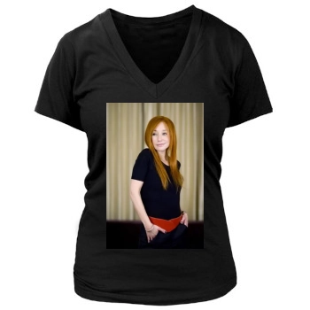 Tori Amos Women's Deep V-Neck TShirt