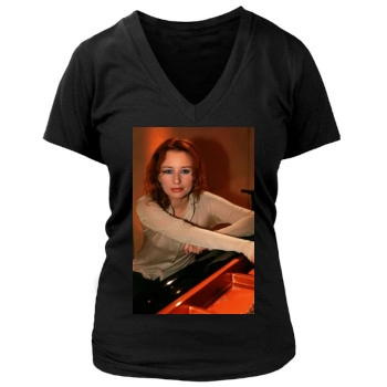 Tori Amos Women's Deep V-Neck TShirt