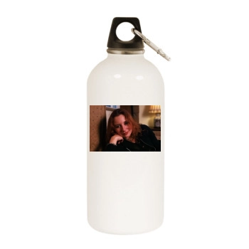 Tori Amos White Water Bottle With Carabiner