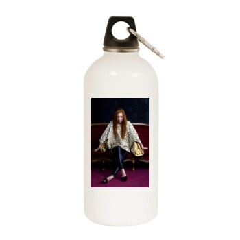 Tori Amos White Water Bottle With Carabiner