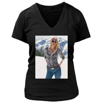 Tori Praver Women's Deep V-Neck TShirt