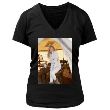 Tori Praver Women's Deep V-Neck TShirt