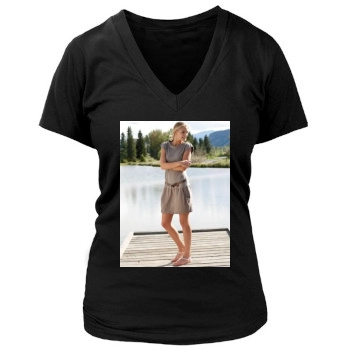 Tori Praver Women's Deep V-Neck TShirt