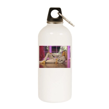 Tori Spelling White Water Bottle With Carabiner