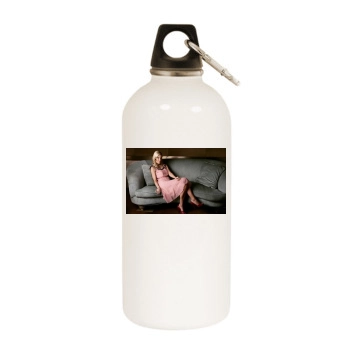 Tori Spelling White Water Bottle With Carabiner