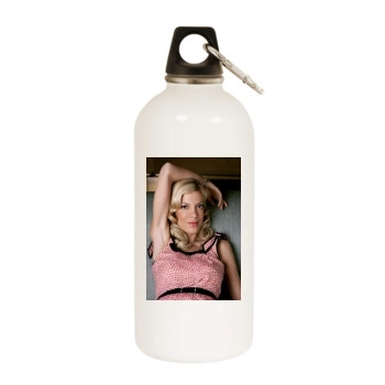 Tori Spelling White Water Bottle With Carabiner