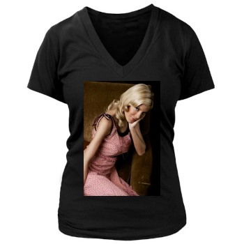 Tori Spelling Women's Deep V-Neck TShirt