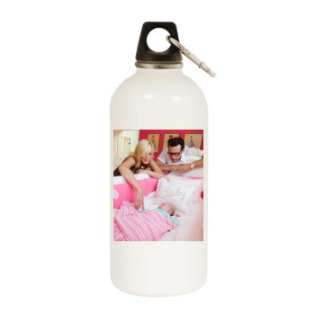 Tori Spelling White Water Bottle With Carabiner