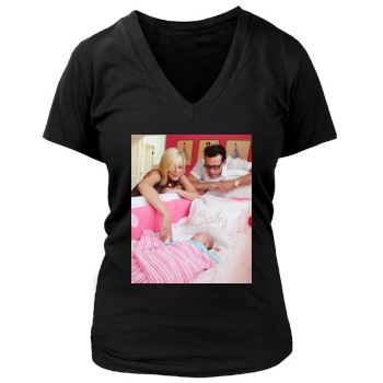 Tori Spelling Women's Deep V-Neck TShirt