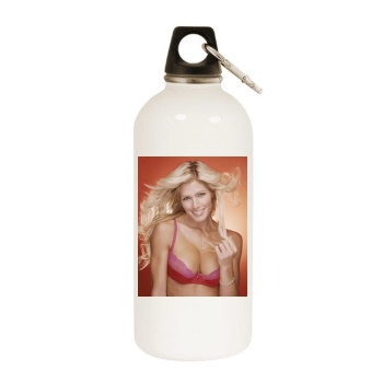 Torrie Wilson White Water Bottle With Carabiner