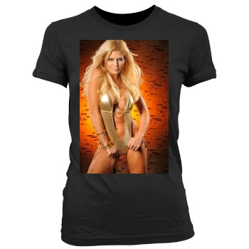 Torrie Wilson Women's Junior Cut Crewneck T-Shirt