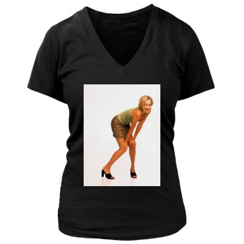 Traylor Howard Women's Deep V-Neck TShirt