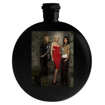 Tricia Helfer Round Flask