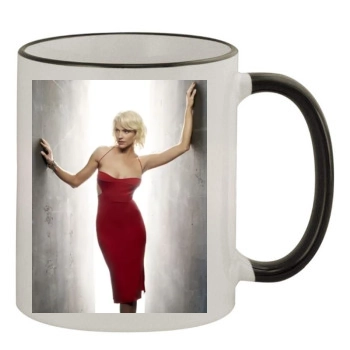 Tricia Helfer 11oz Colored Rim & Handle Mug