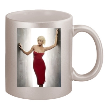 Tricia Helfer 11oz Metallic Silver Mug