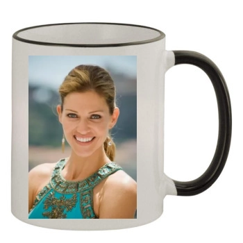 Tricia Helfer 11oz Colored Rim & Handle Mug