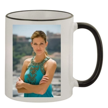 Tricia Helfer 11oz Colored Rim & Handle Mug