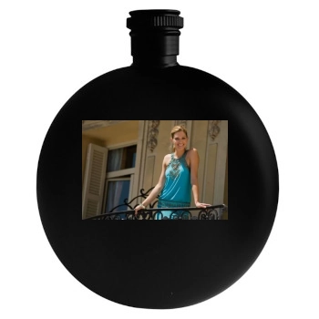 Tricia Helfer Round Flask