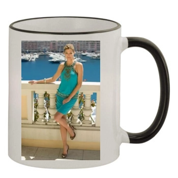 Tricia Helfer 11oz Colored Rim & Handle Mug