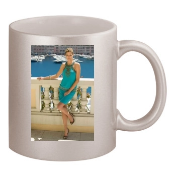 Tricia Helfer 11oz Metallic Silver Mug