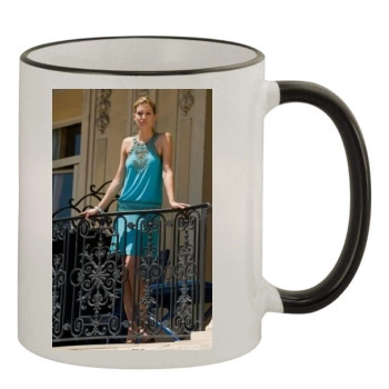 Tricia Helfer 11oz Colored Rim & Handle Mug