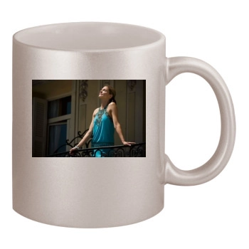 Tricia Helfer 11oz Metallic Silver Mug