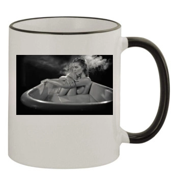 Tricia Helfer 11oz Colored Rim & Handle Mug