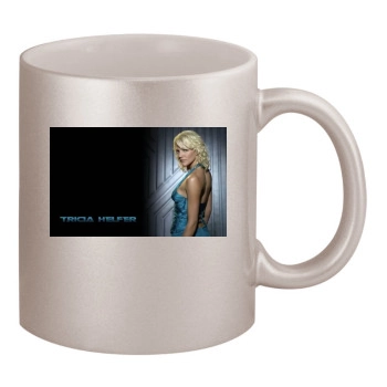 Tricia Helfer 11oz Metallic Silver Mug