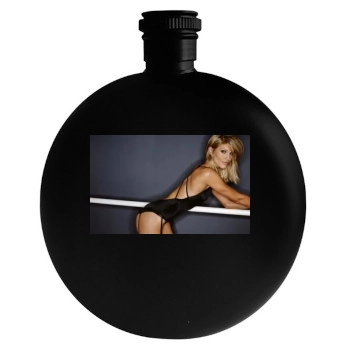 Tricia Helfer Round Flask