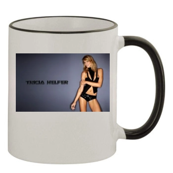 Tricia Helfer 11oz Colored Rim & Handle Mug