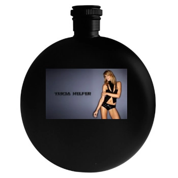 Tricia Helfer Round Flask