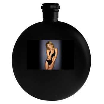 Tricia Helfer Round Flask