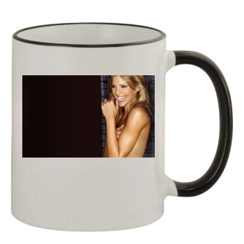 Tricia Helfer 11oz Colored Rim & Handle Mug