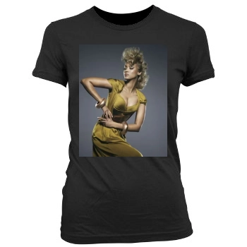 Tyra Banks Women's Junior Cut Crewneck T-Shirt