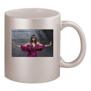 Tyra Banks 11oz Metallic Silver Mug