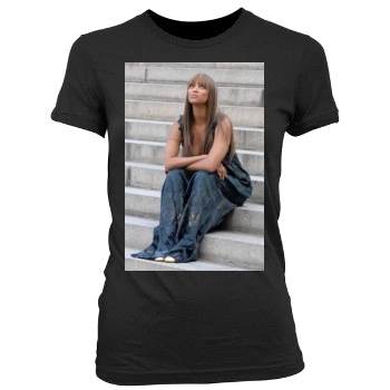 Tyra Banks Women's Junior Cut Crewneck T-Shirt