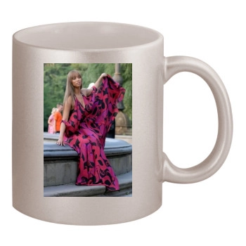 Tyra Banks 11oz Metallic Silver Mug