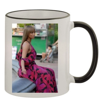 Tyra Banks 11oz Colored Rim & Handle Mug