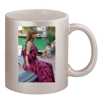 Tyra Banks 11oz Metallic Silver Mug