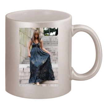 Tyra Banks 11oz Metallic Silver Mug