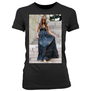 Tyra Banks Women's Junior Cut Crewneck T-Shirt