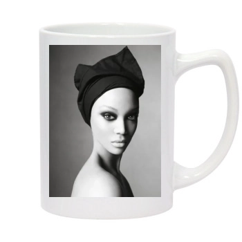 Tyra Banks 14oz White Statesman Mug