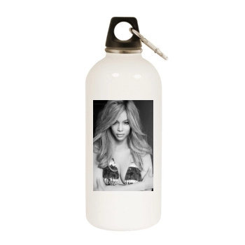 Tyra Banks White Water Bottle With Carabiner