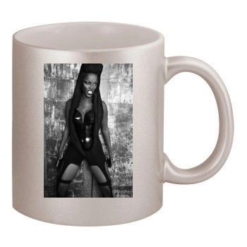 Tyra Banks 11oz Metallic Silver Mug