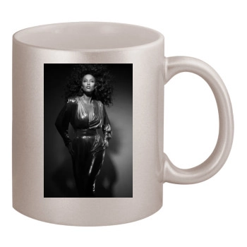 Tyra Banks 11oz Metallic Silver Mug