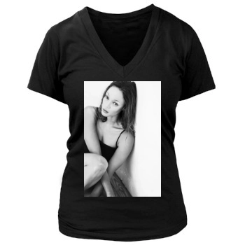 Tyra Banks Women's Deep V-Neck TShirt