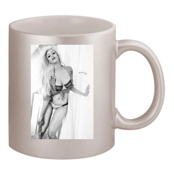 Tyra Banks 11oz Metallic Silver Mug